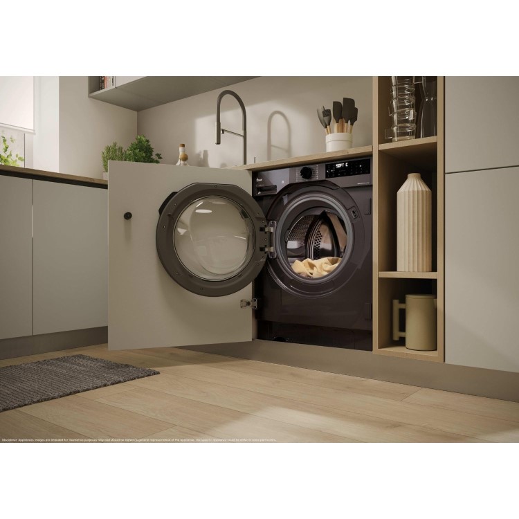 Hoover H-Wash 400 Pro 9kg 1600rpm Integrated Washing Machine - Graphite