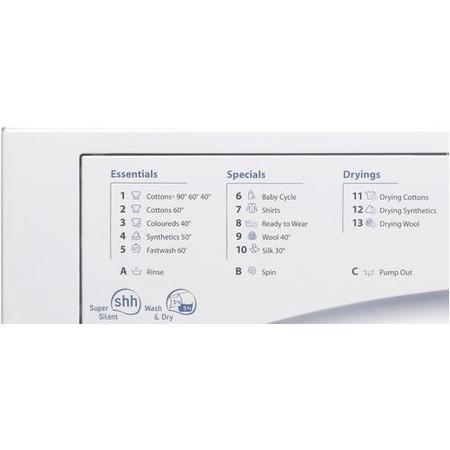 Hotpoint 6.5kg Wash 5kg Dry 1200rpm Integrated Washer Dryer - White