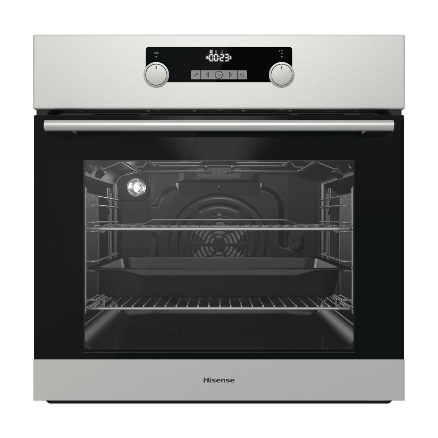 Hisense BI3221AXUK Built In Electric Single Oven - Stainless Steel - A Rated