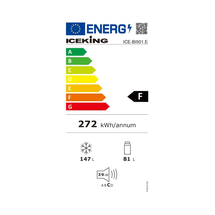 Ice King 228 Litre 50/50 Integrated Fridge Freezer