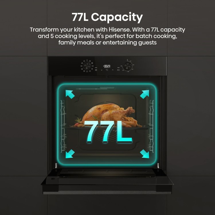 Hisense Hi2 BI624CBPGUK Electric Single Oven - Black