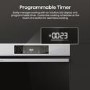 Hisense Hi2 BI626PXUPUK Electric Single Oven with Pyrolytic Cleaning - Stainless Steel