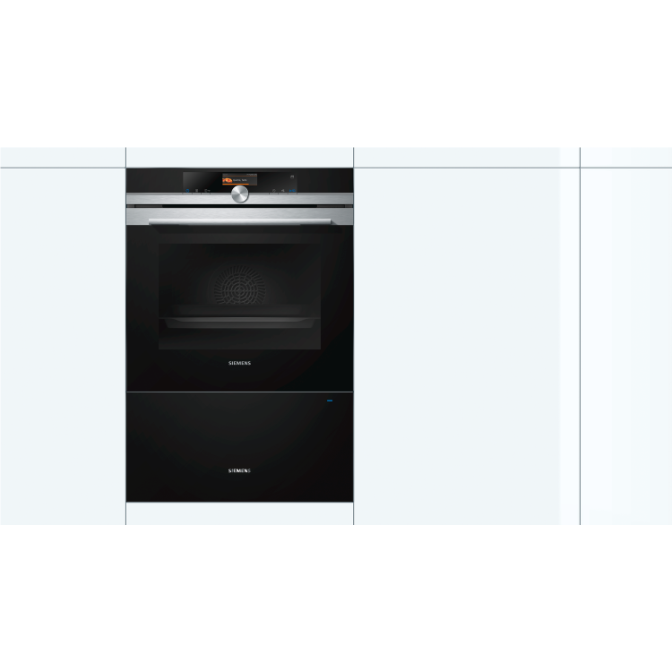 Refurbished Siemens BI630DNS1B 29cm High Warming Drawer Stainless Steel