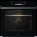 A2/BI64211PB Refurbished Hisense BI64211PB 60cm Single Built In Electric Oven with Pyrolytic Cleaning Black