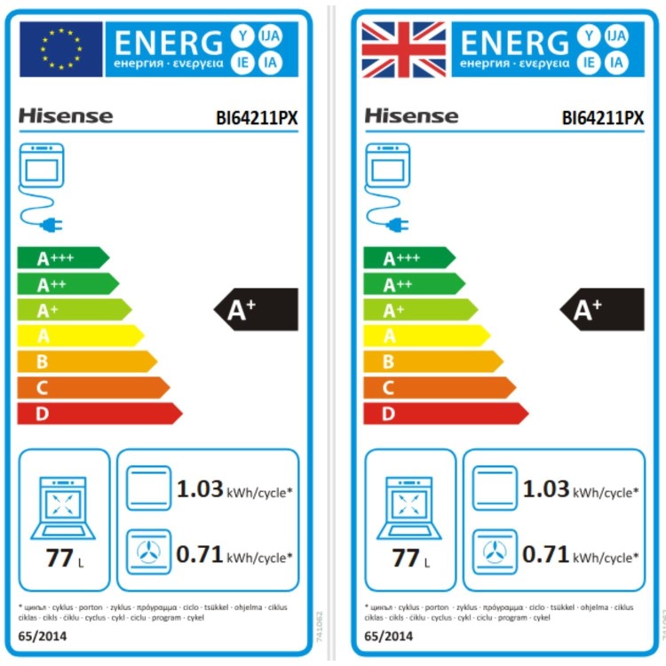 Hisense BI64211PX Electric Self Cleaning Single Oven - Stainless Steel 