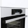 Refurbished Hisense BI64211PX 60cm Single Built In Electric Oven with Pyrolytic Cleaning Stainless Steel