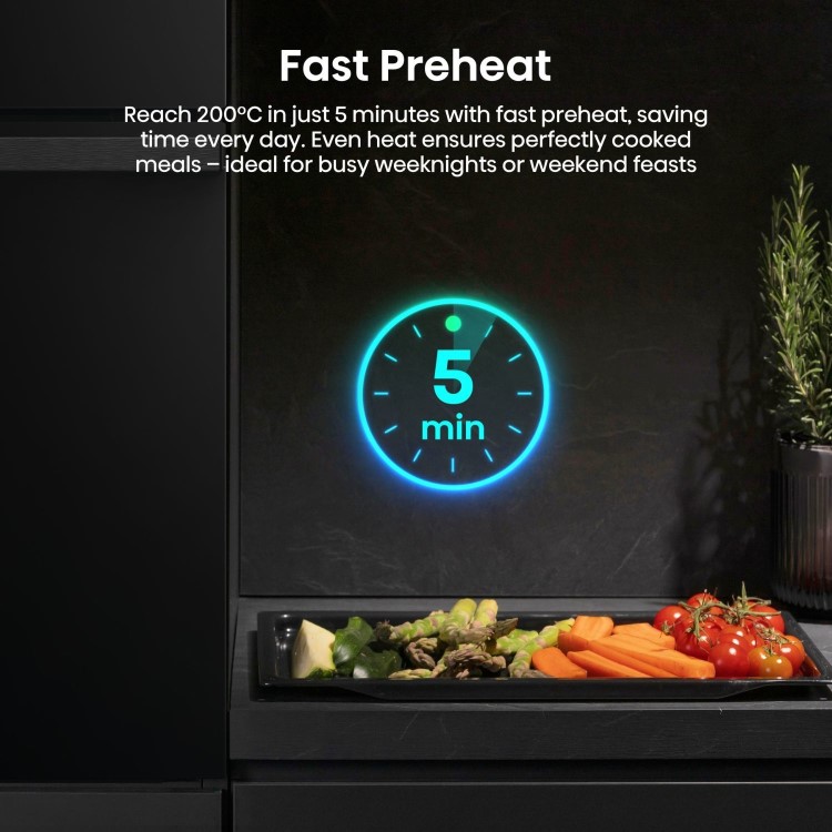 Hisense Hi4 BlackLine Built In Electric Single Steam Oven - Black