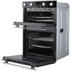 Belling Built-in Electric Fan Double Oven With Programmable Timer - Black