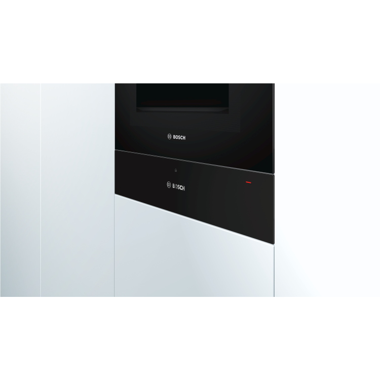 Refurbished Bosch Series 8 14cm High Push-Pull Warming Drawer - Black