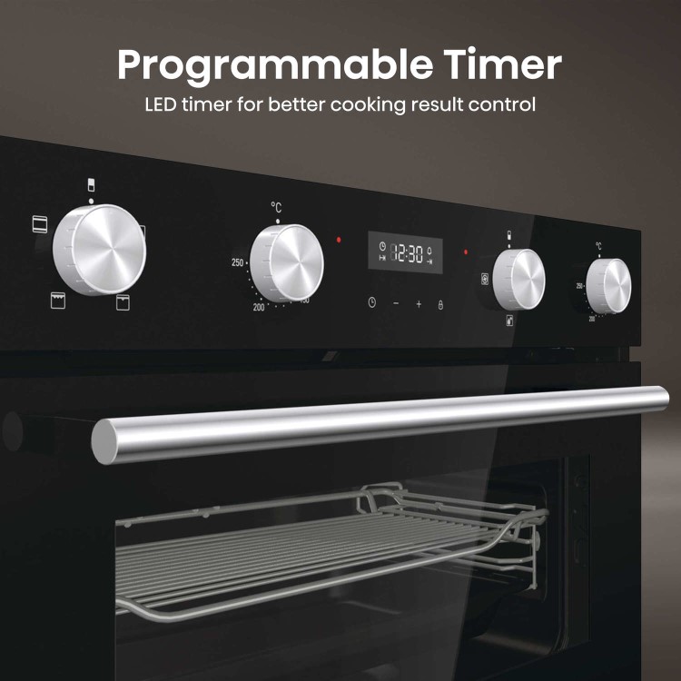Hisense Built-Under Electric Double Oven - Black