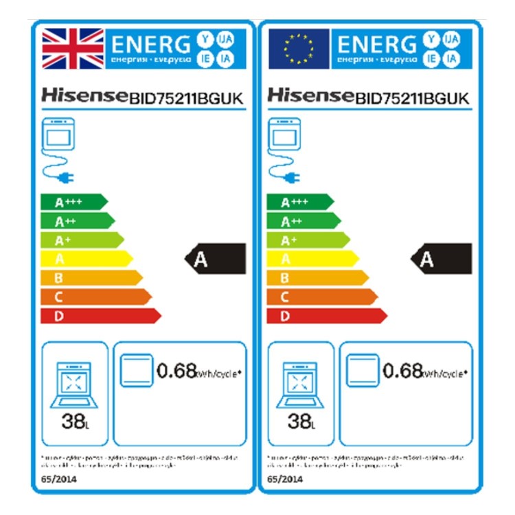 Hisense BID75211BGUK Built-Under Electric Double Oven - Black   