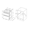 Hisense BID75211BGUK Electric Built Under Double Oven - Black