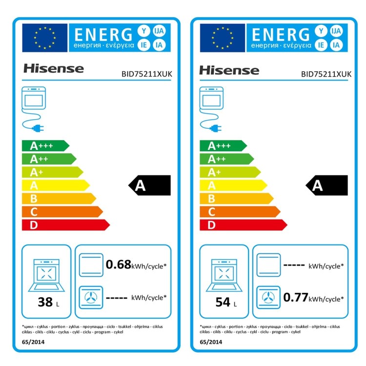Hisense BID75211XUK Built-Under Electric Double Oven - Stainless Steel  