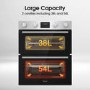 Refurbished Hisense BID75211XUK 60cm Double Built Under Electric Oven Stainless Steel