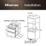 Refurbished Hisense Hi6 BID914221ADBG Built-In Electric Double Oven - Black