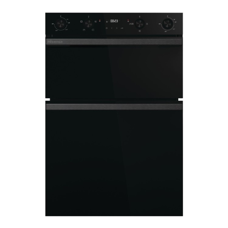 Refurbished Hisense Hi6 BID914221ADBG Built-In Electric Double Oven - Black