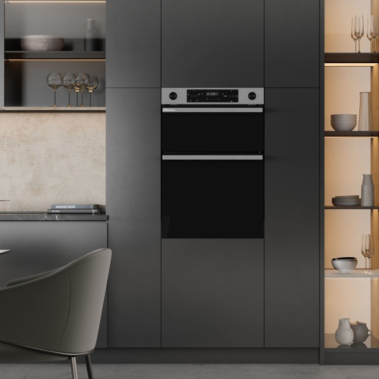 Hisense Hi6 BID914221AX Built-In Electric Double Oven - Stainless Steel