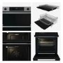 Hisense Hi6 BID914221AX Built-In Electric Double Oven - Stainless Steel