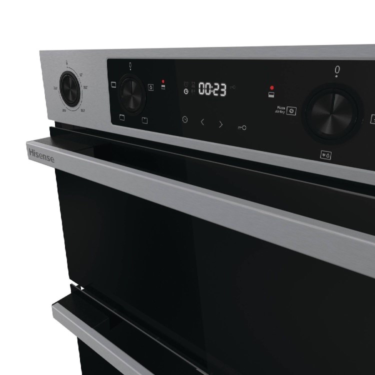 Hisense Hi6 Built-In Electric Double Oven - Stainless Steel