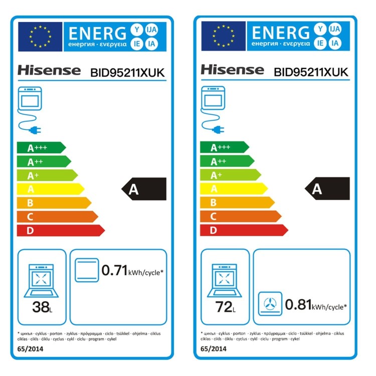 Hisense BID95211XUK Built-In Electric Double Oven - Stainless Steel  