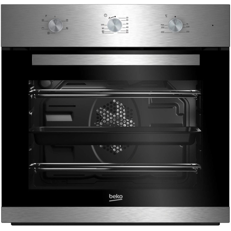 BEKO BIF22100X 66L Capacity Electric Built-in Fan Single Oven Stainless Steel