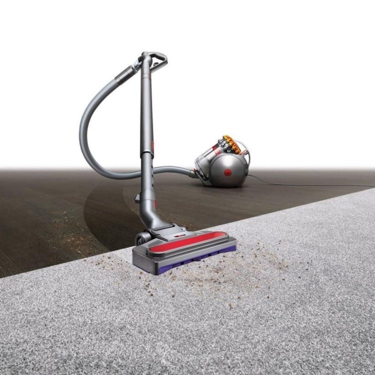Dyson Big Ball Multi Floor 2 Cylinder Corded Vacuum Cleaner - Iron & Yellow