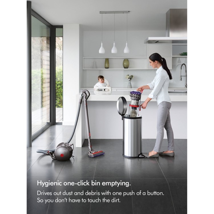 Dyson Big Ball Multi Floor 2 Cylinder Corded Vacuum Cleaner - Iron & Yellow