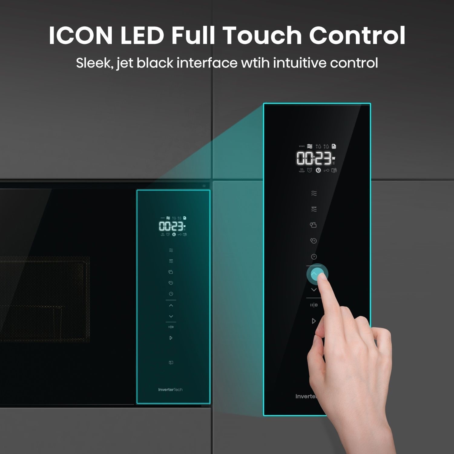 Touch control microwave.