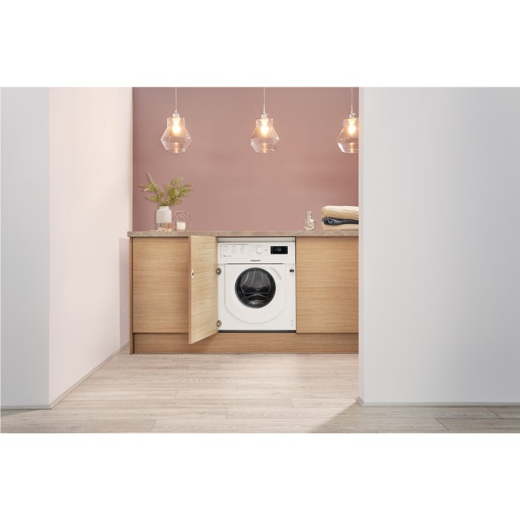 HOTPOINT BIWDHG7148 7kg Wash 5kg Dry 1400rpm Integrated Washer Dryer - White