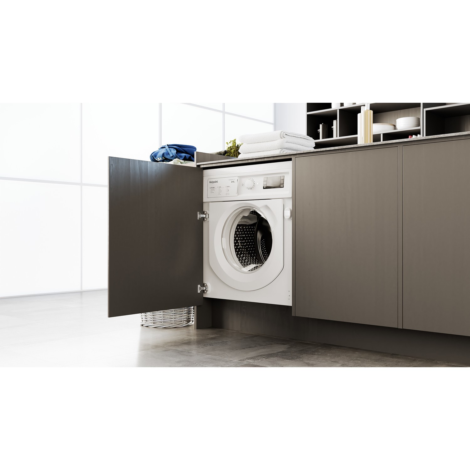 Hotpoint 8kg Wash 6kg Dry Integrated Washer Dryer With Quiet Inverter