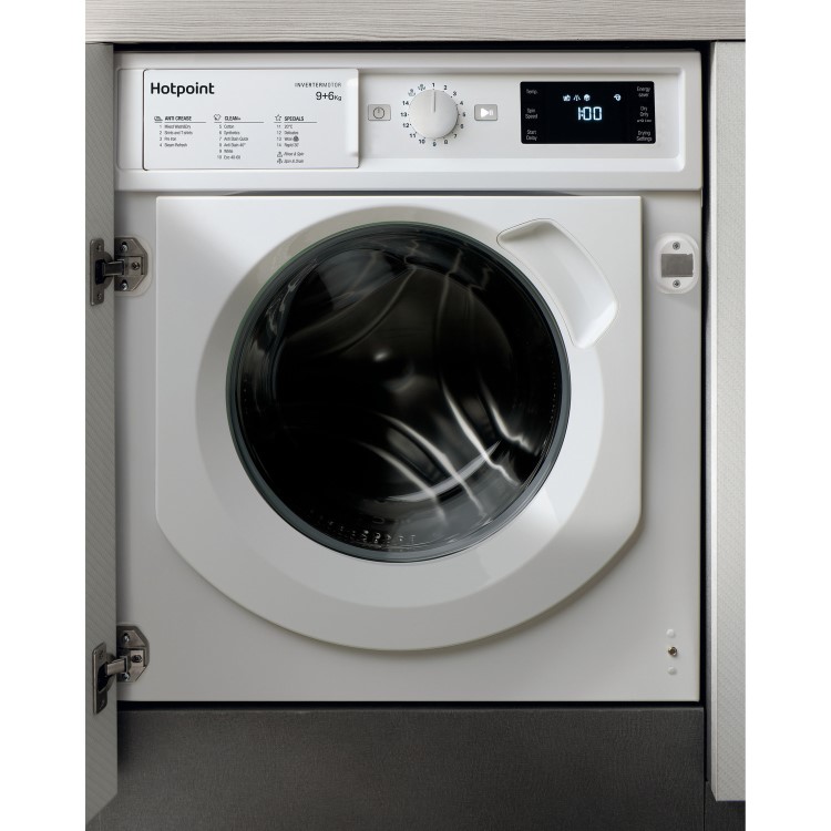 Hotpoint Anti-Stain 9kg Wash 6kg Dry 1400rpm Integrated Washer Dryer - White