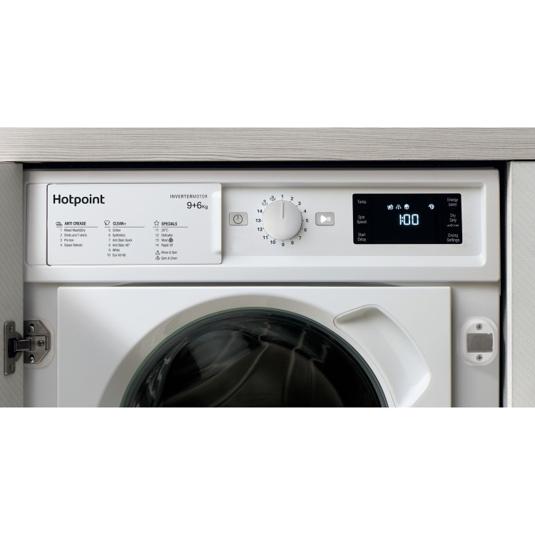 Hotpoint Anti-Stain 9kg Wash 6kg Dry 1400rpm Integrated Washer Dryer - White