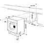 HOTPOINT BIWDHL7128 7kg Wash 5kg Dry 1200rpm Integrated Washer Dryer - White