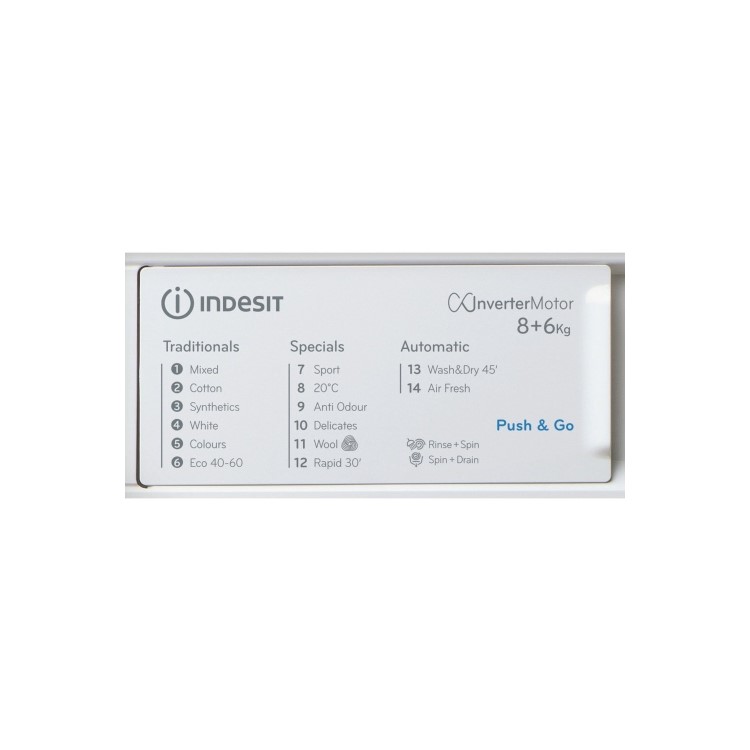Indesit 8kg Wash 6kg Dry 1200rpm Integrated Washer Dryer