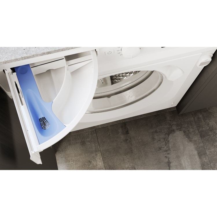 Hotpoint Anti-stain 8kg 1400rpm Integrated Washing Machine - White