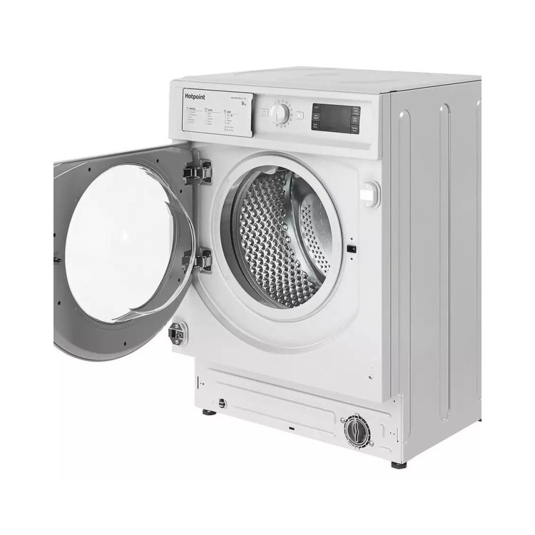 Refurbished Hotpoint Anti-stain BIWMHG91485UK Integrated 9KG 1400 Spin Washing Machine White