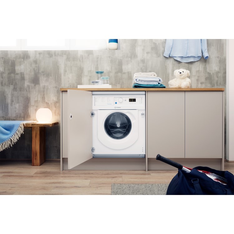 INDESIT BIWMIL71452 7kg 1400rpm Integrated Washing Machine - White