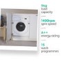 Indesit Push&Go 9kg 1400rpm Integrated Washing Machine