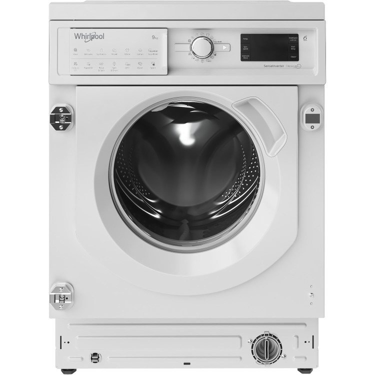 Refurbished Whirlpool 6th sense BIWMWG91485UK Integrated 9KG 1400 Spin Washing Machine White