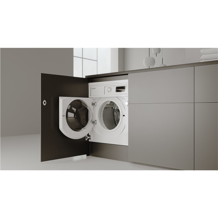 Refurbished Whirlpool 6th sense BIWMWG91485UK Integrated 9KG 1400 Spin Washing Machine White