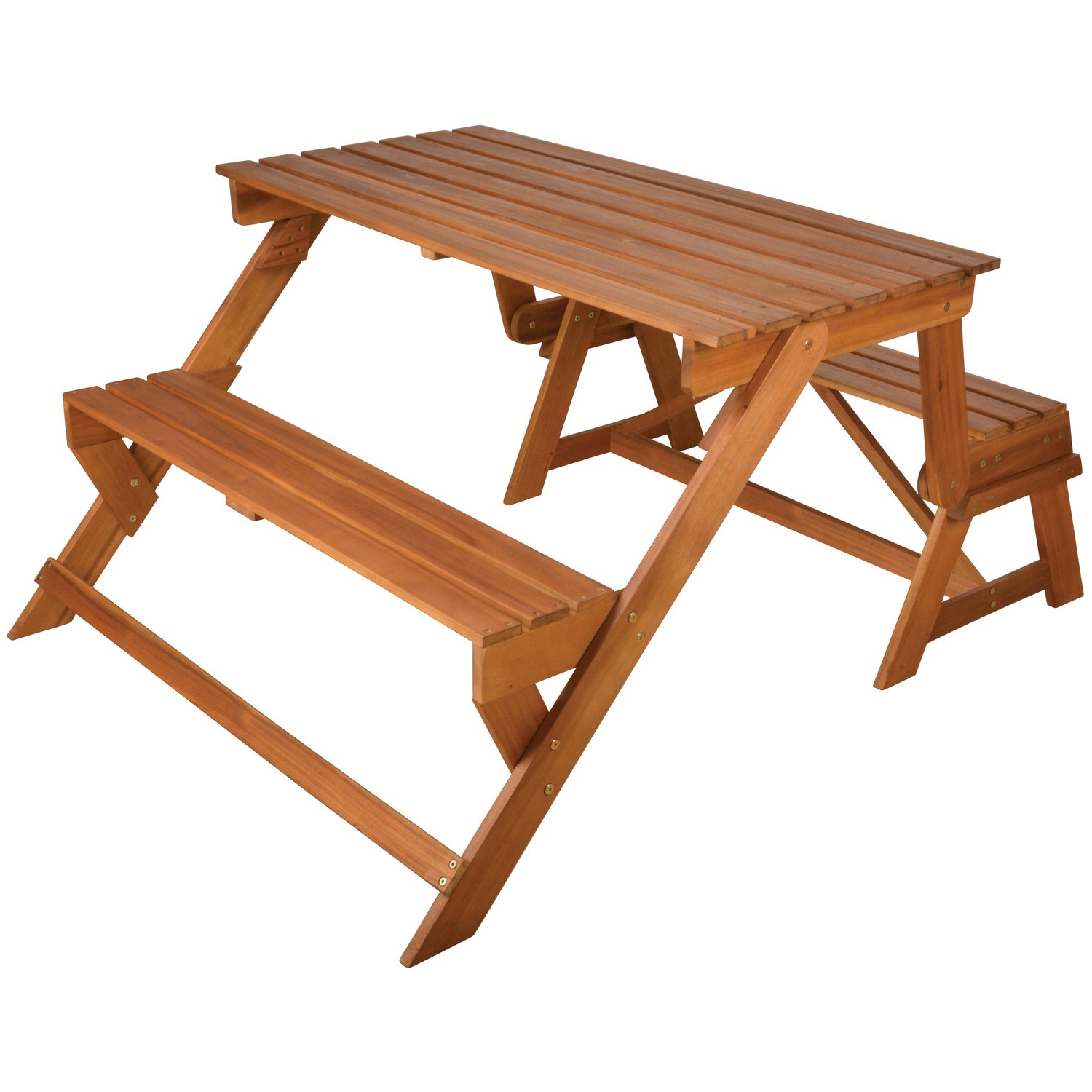 Wooden Garden Dining Bench Set Convertible Bench Buy It Direct