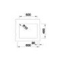 Single Bowl Anthracite Composite Kitchen Sink - Blanco Subline 500-U 