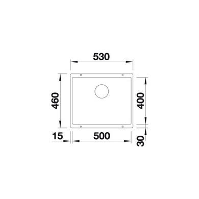 Single Bowl Anthracite Composite Kitchen Sink - Blanco Subline 500-U 