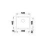 Single Bowl Anthracite Composite Kitchen Sink - Blanco Subline 500-U 