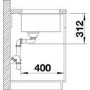 GRADE A1 - Blanco BL450808 Subline 500-U Silgranit Puradur Ii  Champagne