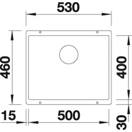 GRADE A1 - Blanco BL450808 Subline 500-U Silgranit Puradur Ii  Champagne
