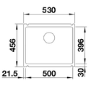 Blanco Subline 500-U Single Bowl Undermount Coffee Composite Kitchen Sink