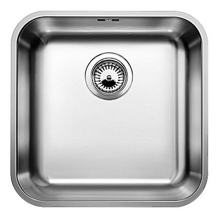 Blanco Supra 400-U Single Bowl Undermount Chrome Stainless Steel Kitchen Sink