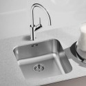 BL452614 Blanco Supra 450-U Single Bowl Undermount Chrome Stainless Steel Kitchen Sink