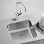 Blanco Supra 450-U Single Bowl Undermount Chrome Stainless Steel Kitchen Sink